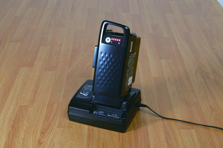 ▲バッテリーの充電時