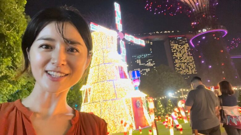 クリスマスの時期に見られるシンガポールのキラキラなイルミレーションを堪能