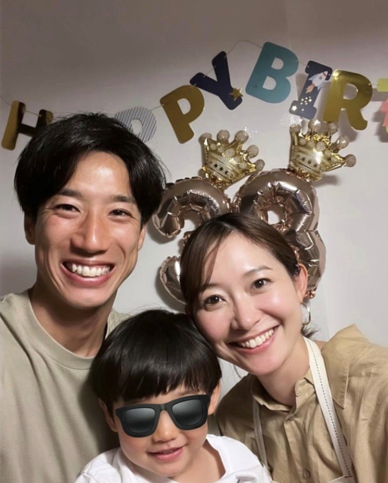 大津選手のお誕生日は家族水入らずで