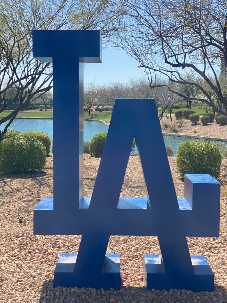 「息子さんも大ファン！」野球の遠征で、大谷選手が所属するドジャースのスプリングトレーニングを見にアリゾナへ行った際の1枚