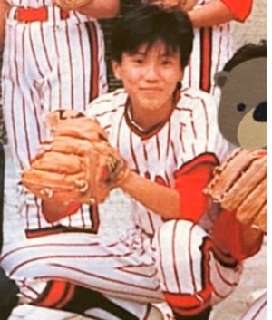 中学、高校時代はソフトボール部だった