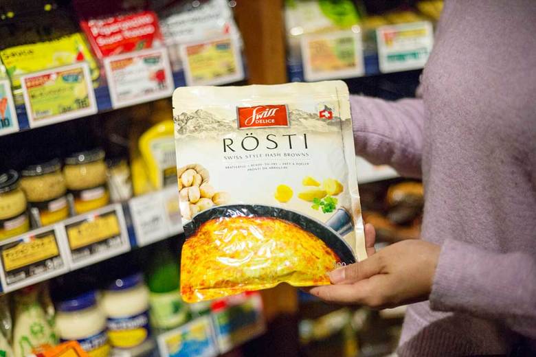 カルディーコーヒーファームのヨーロッパの人気食品 スイスデリス ロスティ（スイス版ハッシュドポテト）