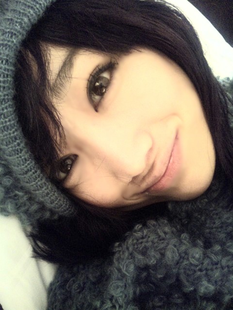 ニット帽に包まれている佐藤さん