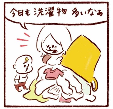 「大量の洗濯物が頭痛の種…もう、たためない！」