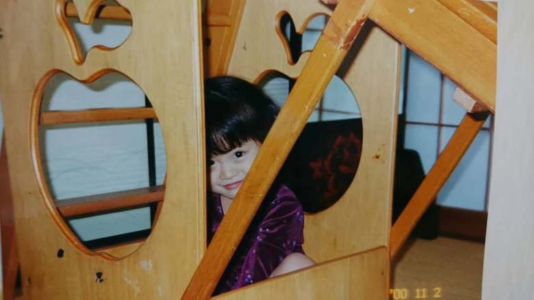 幼少期の山崎怜奈さん