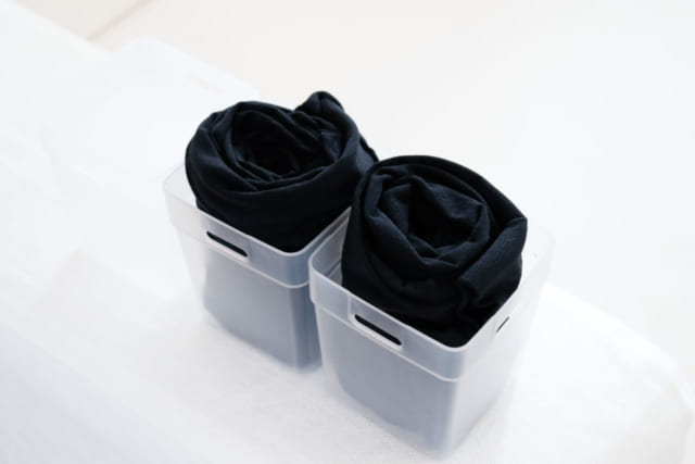 「くつした整理カップ」の使用例