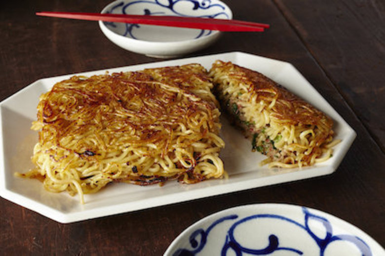 かた焼きそば風餃子レシピ