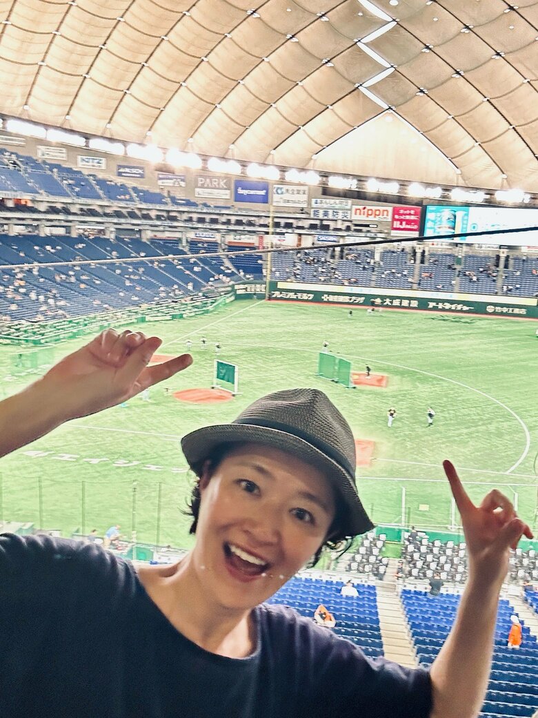 プライベートで野球観戦を楽しみリラックス！