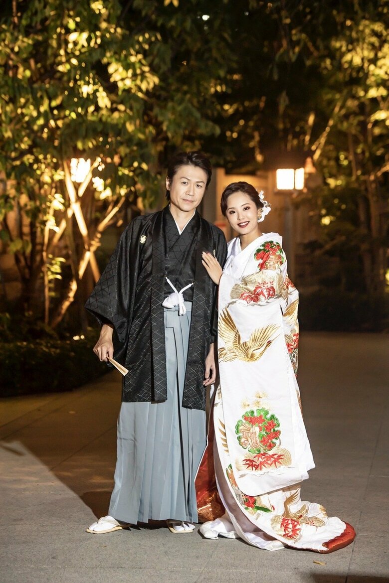 和装に身を包んだウエディングショット