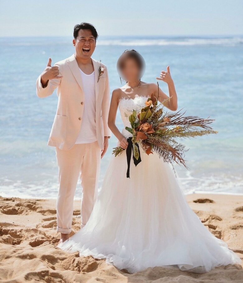 がん治療後の2019年、2年越しでハワイにてウエディングフォトを撮影