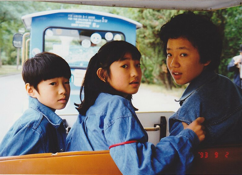 弟と姉と一緒に