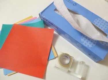 折り紙とティッシュで工作！八百屋さんごっこ