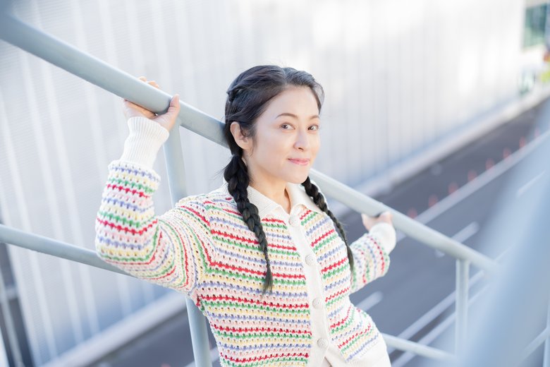 高所での撮影にも嬉々としてのぞんでくださいました