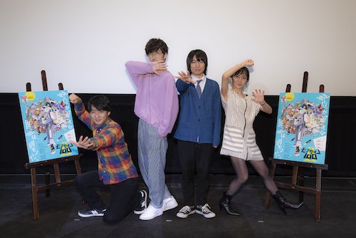 左から立川譲監督、櫻井孝宏さん、伊藤節生さん、MC・松澤アナ