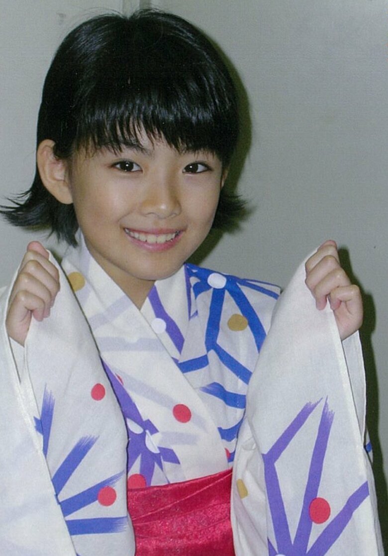 浴衣姿がお似合いの幼少期の福田さん
