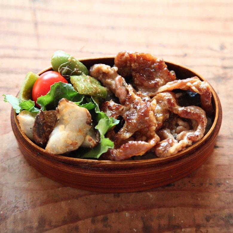 ▲名付けて「怪我の功名弁当」。