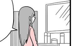 恋が終わった母さんが鏡に向かって…