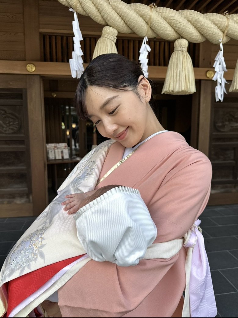 お宮参りの記念ショット