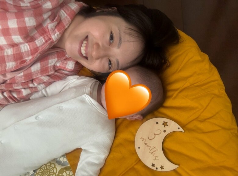 生誕3か月記念のショット