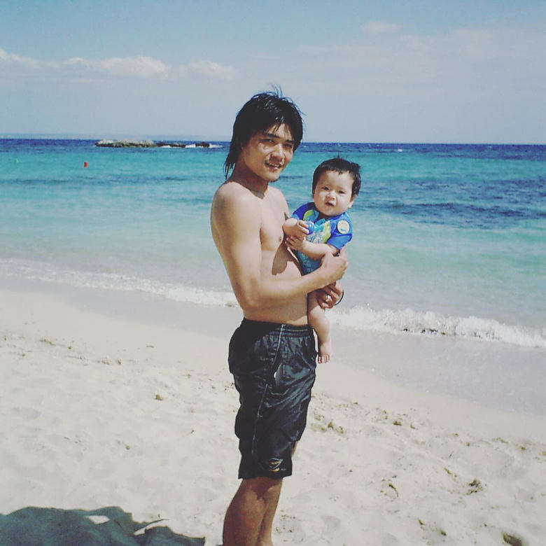 大久保嘉人さんと長男