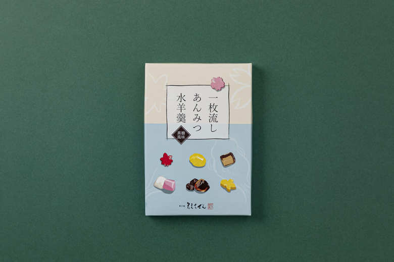 一枚流し あんみつ水羊羹/創作話洋菓子 花えちぜん