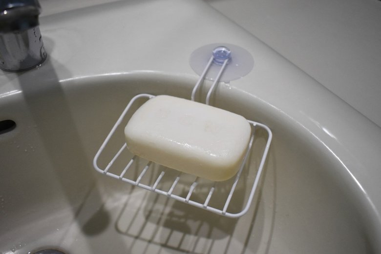 セリアのおすすめ商品「ソープディッシュ」の使用画像