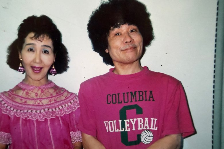 パー子さんに合わせて着たピンク色の服が、ふたりのトレードマークに