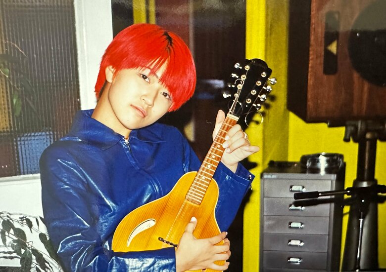 初期の赤髪時代、スウェーデンでのレコーディングの際のオフショット