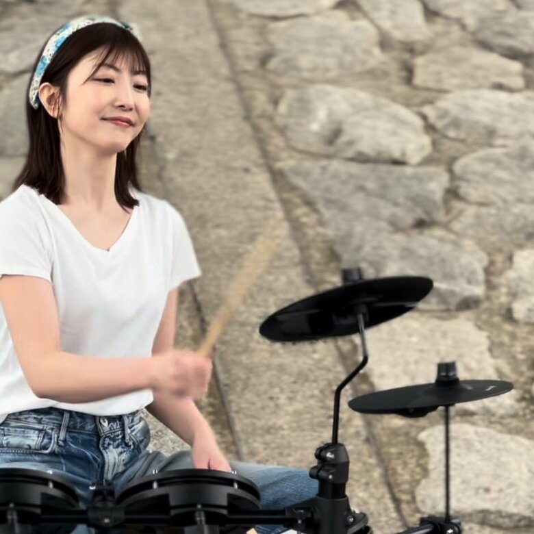 2年前からドラムを再開したという現在37歳のMIZUHOさん