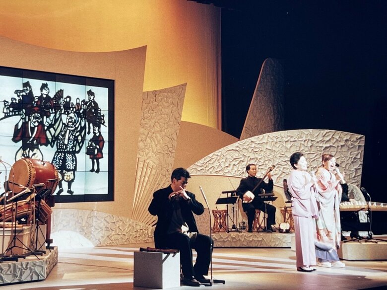 19歳のころにはNHKの民謡番組に出演