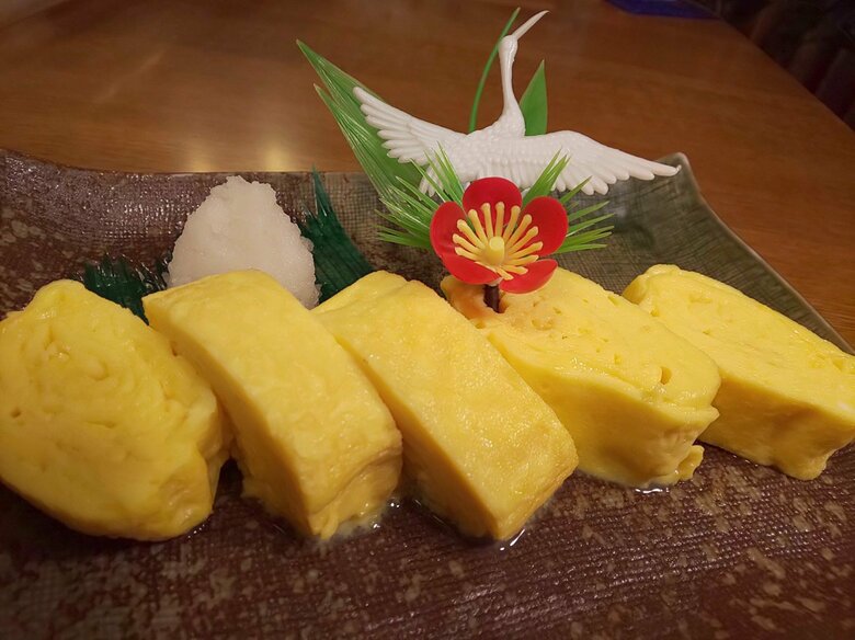 ときここちで溶いた卵を使った、色鮮やかなだし巻き卵