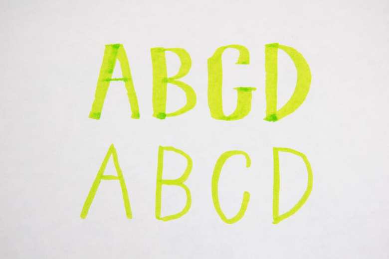 ダイソーの人気文房具「カリグラフィーマーカー」を使った画像2