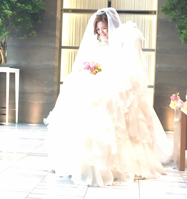 2017年に結婚式を挙げて