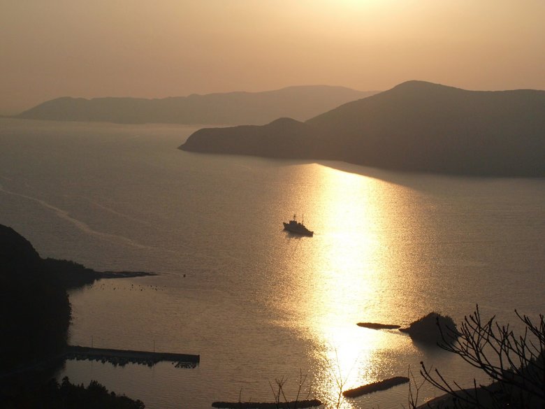 海士町の夕焼け