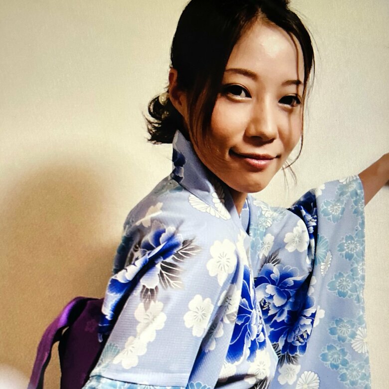シックな浴衣がお似合いの福田さん
