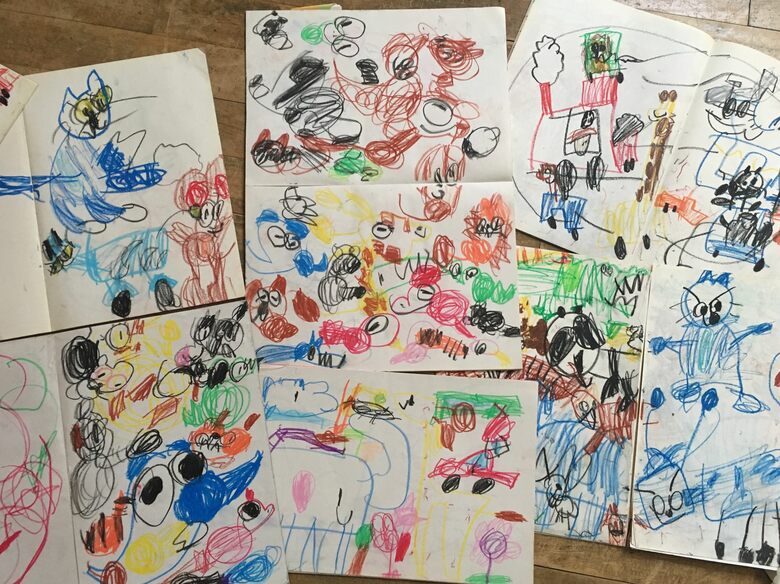 貫太さんの幼少期の絵