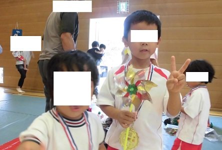 (おかげで運動会も大好きです。)