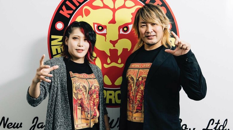  棚橋選手（当時）のPodCastに出演したとき（C）新日本プロレス