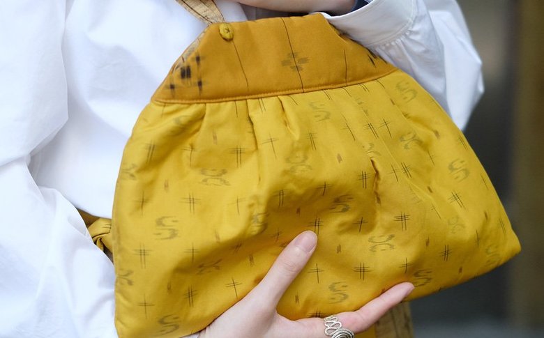 中綿入りのバッグ