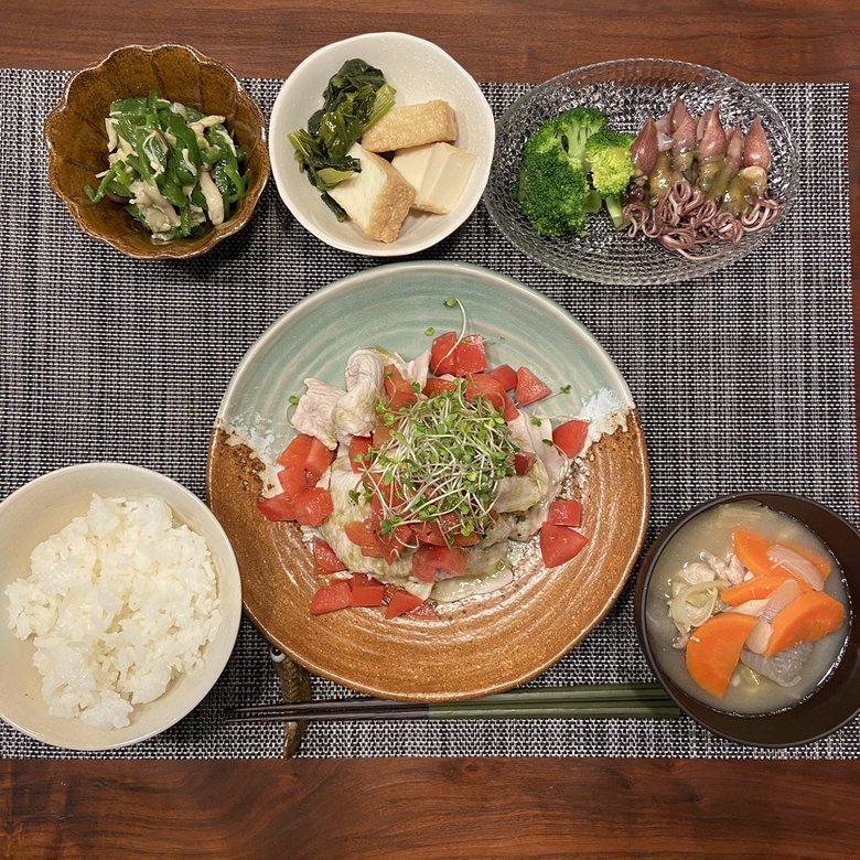 慎吾さん現役時代に、愛さんが実際に作っていた晩ごはん