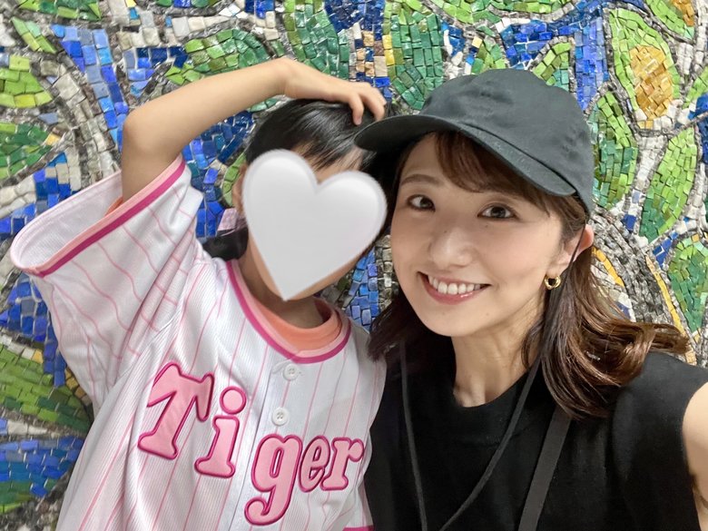 松村未央さんと娘さん