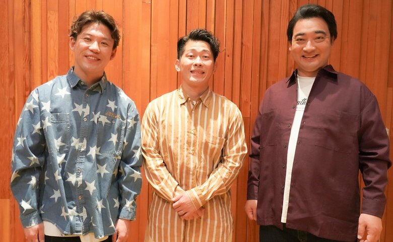 声優を務めたジャングルポケットの3人
