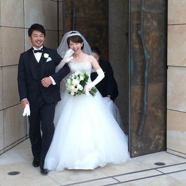2013年、結婚式を挙げたときの一枚