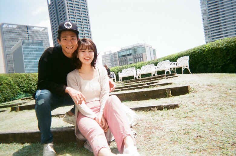 お子さんが撮影したご夫婦のツーショット