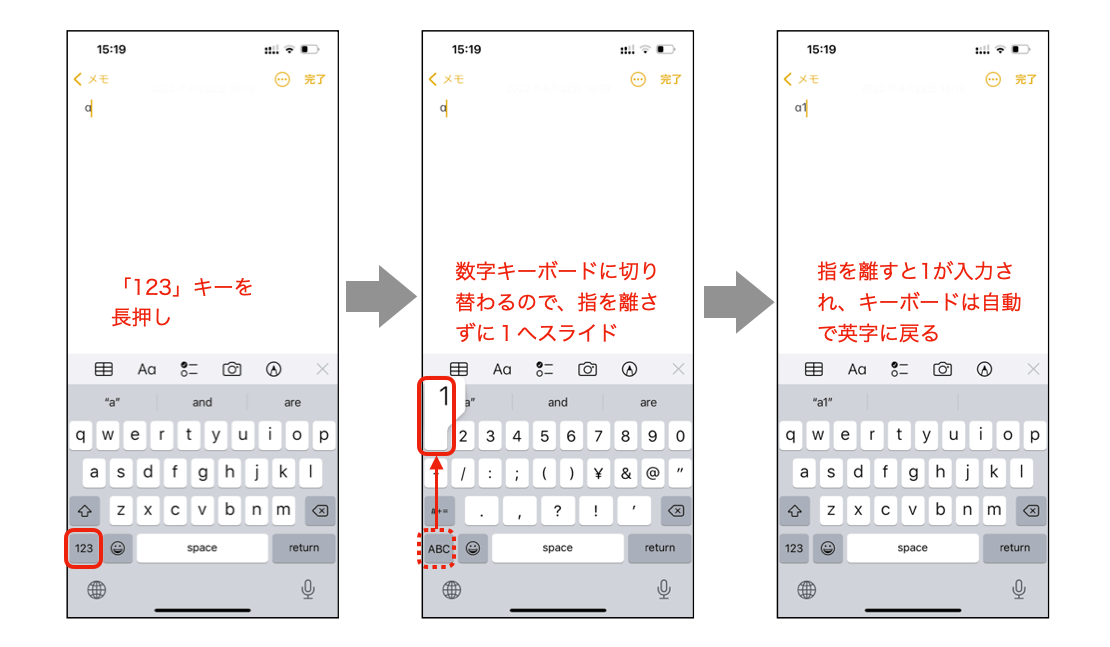 キーボードの自動切り替え