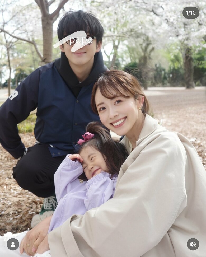 家族3人でピクニックへ