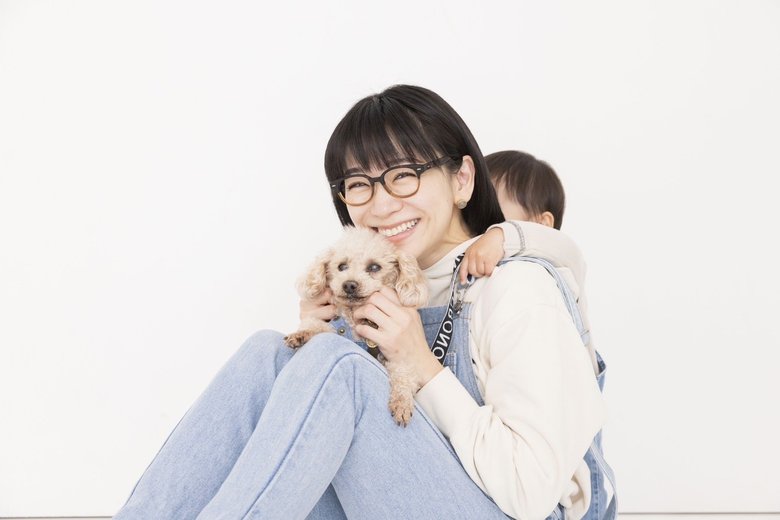 息子さん、愛犬と