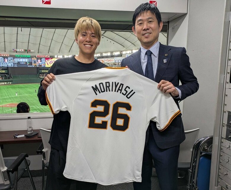 父は日本代表監督の森保一氏。東京ドームで一緒に野球観戦
