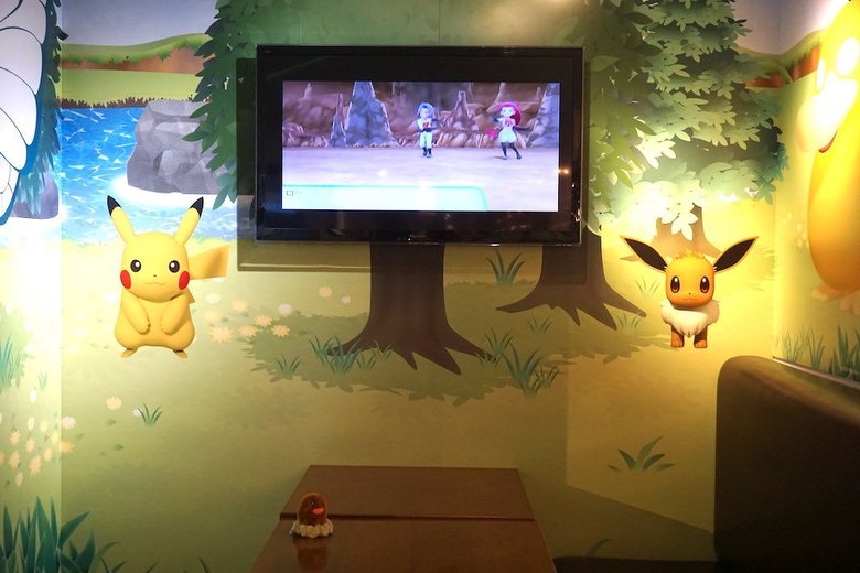 店内のあちこちにポケモンが…