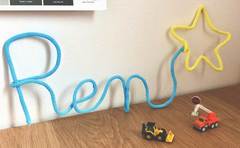 バイカラーのウールレターの作り方！お名前とモチーフがかわいいフォトアイテム